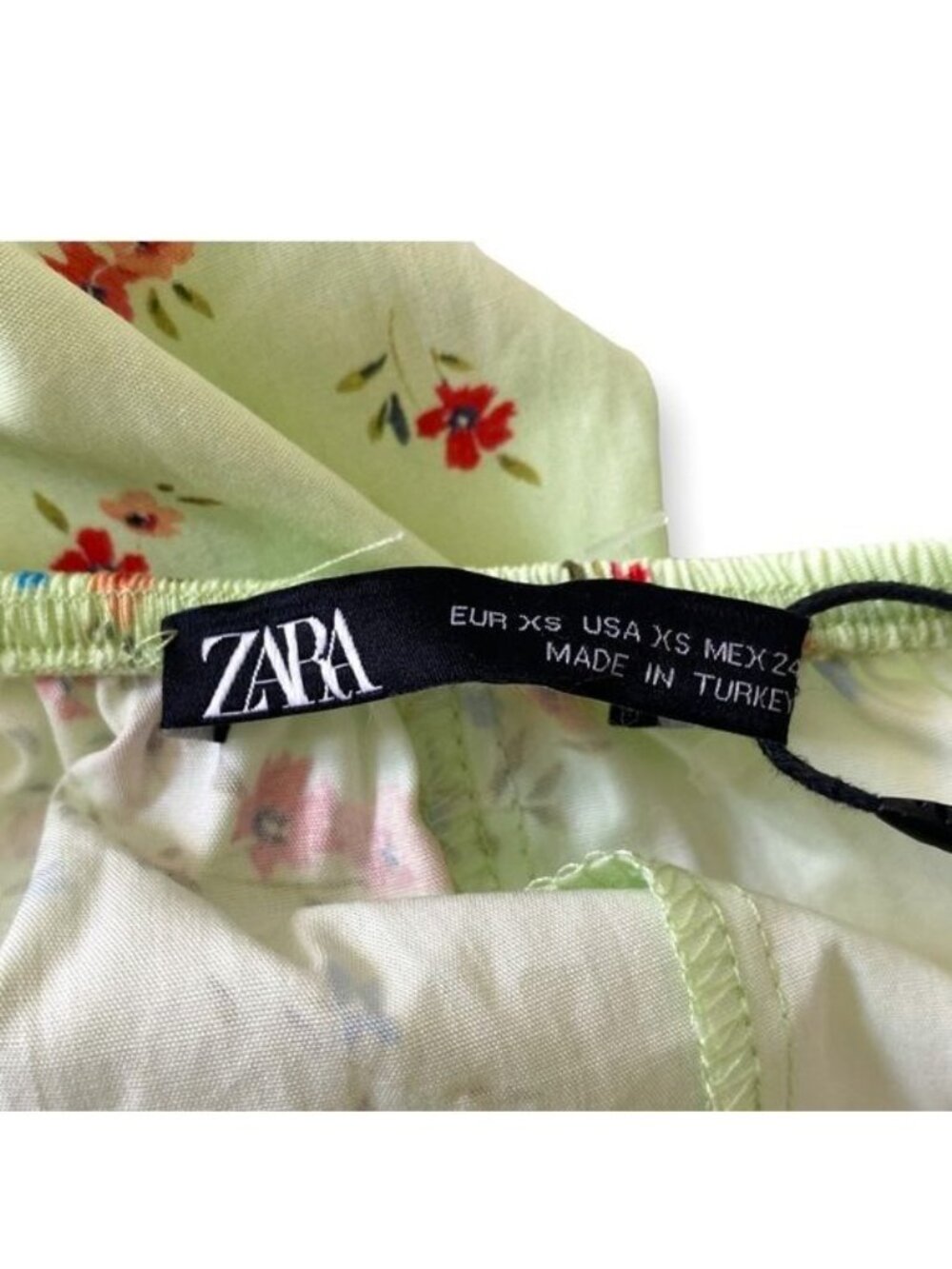 ZARA Floarl Print Halter Midi Dress  Size XS,  NWT - Picture 3 of 14